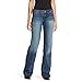 Ariat Female Trouser Mid Rise Stretch Outseam Ella Wide Leg Jean Bluebell 30