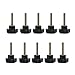 Nxtop 10PCS (m8x40-10pc Thread Clamping Knob Black Plastic Hand Knob Star Shape Screw on Knob for Machine Tools)
