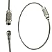 Water & Wood Cable Key Ring Stainless Steel Wire Chain Holder (Pack of 10)