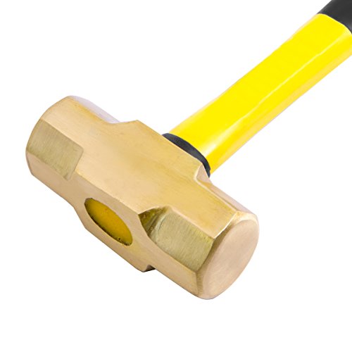 STKUSA Brass Sledge Hammer Fiber Glass Handle With Comfortable Grip 2Lb â€¦