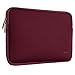 MOSISO Laptop Sleeve Compatible with MacBook Air 13 inch M3 A3113 M2 A2681 M1 A2337 A2179 A1932 / Pro 13 M2 M1 A2338 A2251 A2289 A2159 A1989 A1706 A1708, Neoprene Bag with Small Case, Wine Red