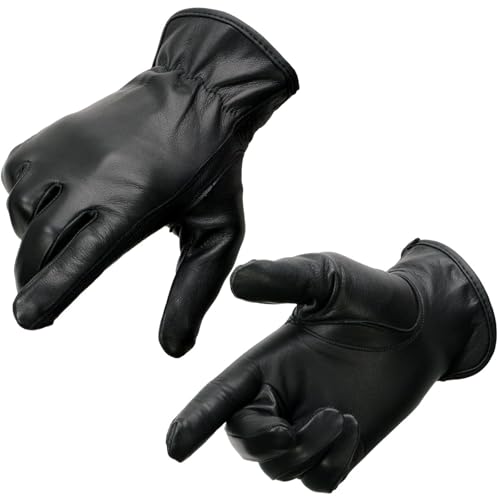 Milwaukee Leather Women's US DeerSkin Leather Full Finger Driving Motorcycle Ha…