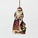Jim Shore for Enesco Heartwood Creek Naughty-Nice Santa Ornament, 4.5