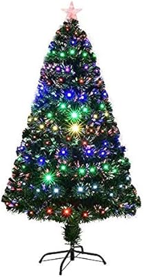 6ft Pre Lit Pvc Artificial Christmas Tree Auto Spread Close Up