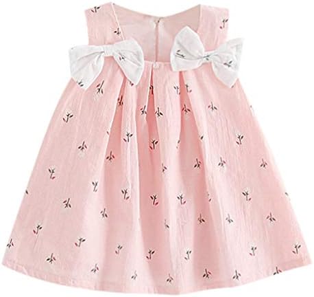 Baby Girl Clothes Summer Dress Cotton Cute Bow Casual Holiday Princess Dresses A-line Sundress