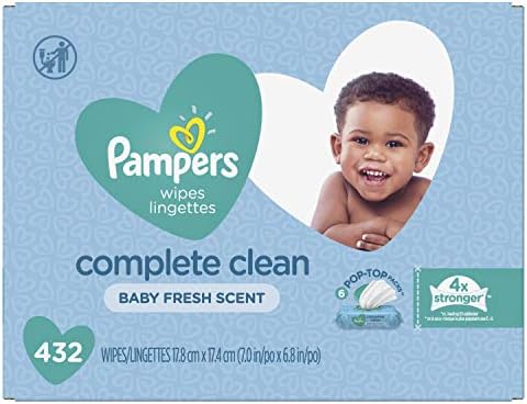 pampers wipes scented
