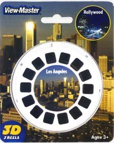 View-Master 3D 3-Reel Card Los Angeles & Hollywood California