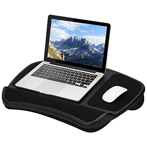 LapGear XL Laptop Lap Desk with Dual Mouse Pads and Wrist Rest, LeftHanded and RightHanded