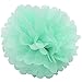 HEARTFEEL 12pcs 10 inch 8inch Tissue Paper Pom-poms Cream Mint Peach Outdoor Decoration Tissue Paper Pom Poms Party Balls Wedding Christmas Xmas Decoration Baby Shower Decor