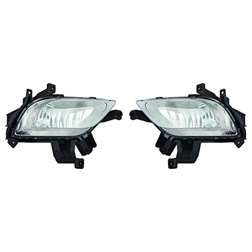 KIA Forte Sedan/Forte 5 LX.EX Model 2014-2015 Foglight Assembly Pair Driver and Passenger Side (CAPA Certified) KI2592133, KI2593133
