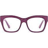 Peepers by PeeperSpecs Women's Shine On Square Blue Light Blocking Reading Glasses
