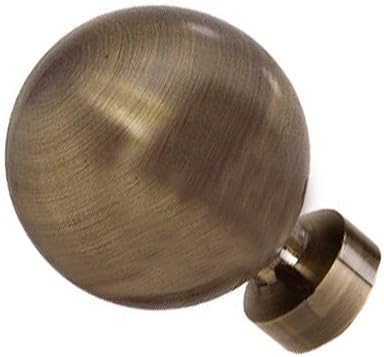 Speedy Poles Apart 28mm Sphere Curtain Pole Finials Antique Brass