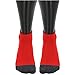adidas Kids-Boy's/Girl's Cushioned Quarter Socks (6-Pair), Scarlet/Onix/Blue/Onix-Black Marl/Light Onix/Black, Large