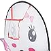 ThinkMax Children Cartoon 3-In-1 Play Tent Tunnel and Ball Pit Combo Toy with Mini Basketball Hoop (Rabbit)