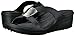 crocs Women's Sanrah Embellished Wedge Sandal, Black/Silver Metallic, 8 M US