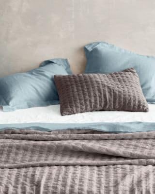 Amazon Com Eileen Fisher Washed Linen Sheets Double Flat