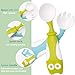 Baby Utensils Spoon Fork Set with Travel Safe Case for 4+ Month Toddler Babies Children Feeding Training Spoon Easy Grip Heat-Resistant Bendable Soft Perfect Self Feeding Learning Spoons (Blue/Green)