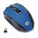 Wireless Mouse 2.4G Portable Mobile Mouse Optical Mice with USB Receiver, 5 Adjustable DPI Levels, 6 Buttons for Notebook PC Laptop Computer,Blue,Gofreetech