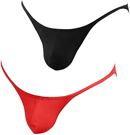 Slimbt Men's Hot Stretch Briefs Cotton Underwear Bikini Pack of 1 or 2 pcs