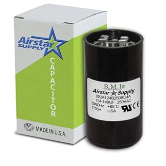 124 149 Uf X 220 250 Vac Pool Pump Motor Start Capacitor Bmi Replacement 092a124b250bd4a Made In The Usa Amazon Com Industrial Scientific