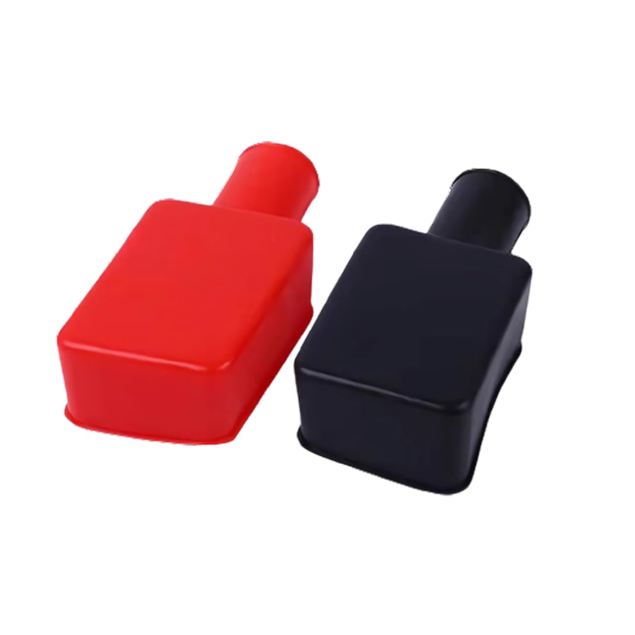 Photo 1 of Battery Terminal Cover Flexible positive and negative battery terminal protectors Car Insulating Battery Cover Red and Black Top Post Cap for Car Motorcycle Truck 2pcs