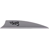 Bohning X3 Vane, 2.25", Silver, 36pk