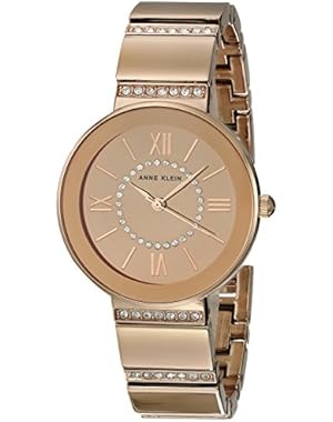 Women's Quartz Metal and Alloy Dress Watch, Color:Rose Gold-Toned (Model: AK/2946RMRG)