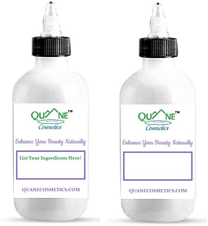 QUANE COSMETICS Applicator Bottles 4 OZ/Oil Dispenser Bottles Empty (2 pack) FREE LABELS
