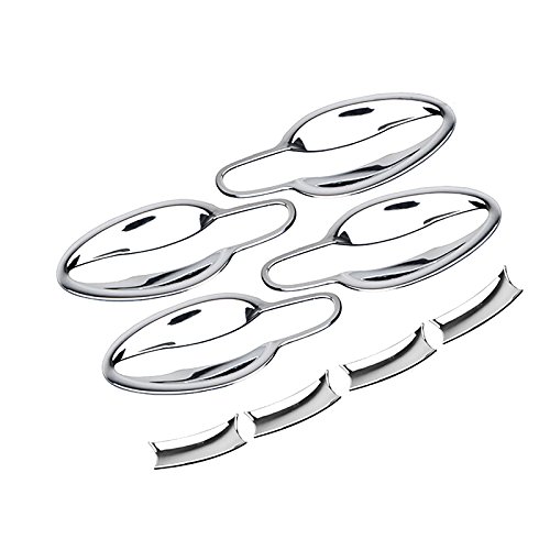 HIGH FLYING ABS Chrome 8pcs Outer Door Handles Bowl Decorative Trim For Mazda CX-9 2017 2018
