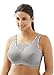 Glamorise Women's Plus Size No-Bounce Full-Support Sport Bra, Soft Grey, 44DD