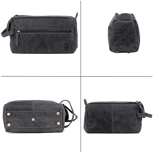 Rustic Town Buffalo Leather Toiletry Bag : Vintage Travel Shaving & Dopp Kit : for Toiletries, Cosmetics & More : Spacious Interior & Waterproof Lining : Compact, Fits Easily in Luggage 5 Rustic Town Buffalo Leather Toiletry Bag : Vintage Travel Shaving & Dopp Kit : for Toiletries, Cosmetics & More : Spacious Interior & Waterproof Lining : Compact, Fits Easily in Luggage