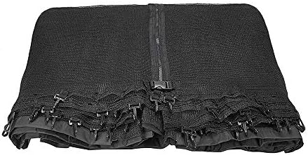 Safly Zone 12ft/15ft Trampoline Replacement Safety Enclosure Net 6 Poles Round Trampolines