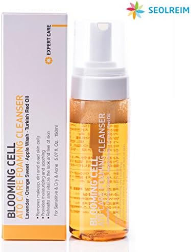 [SEOLREIM COSMETIC] Blooming Cell Ato Care Foaming Cleanser 150ml, for Sensitive &amp; Dry &amp; Acne Skin