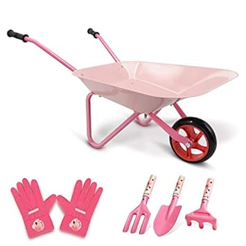 children's wheelbarrow gardening set