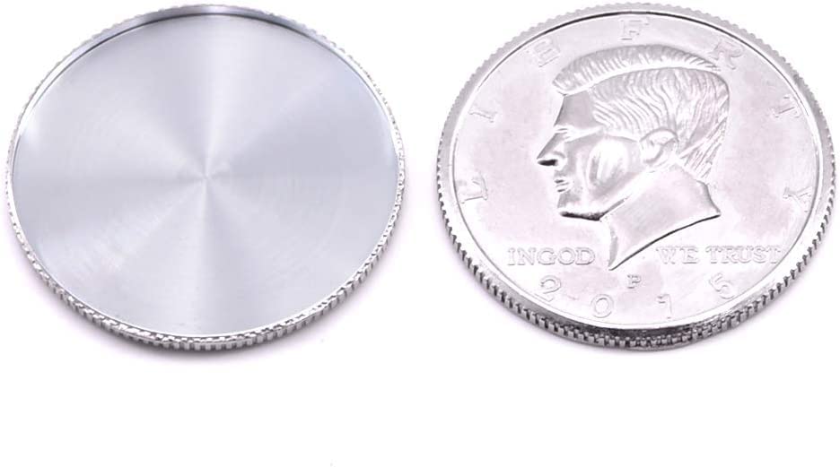 2 Pcs Expanded Shell for Appearing/Disappearing Coins Magic Accessories for Magicians Stage Close up Magic Illusion Props Gimmick Mentalism (2 Pcs Half Dollar Coin Shell)