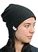 Coal Men's The Frena Solid Fine Knit Beanie Hat, Black, One Size