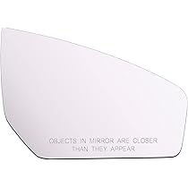 Driver Side Mirror Glass For 2007-2012 Nissan Sentra – Left Side, Flat, Non-Heated (with Adhesive)