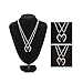 ZHUOTOP 2 Pcs Half Love Heart Couple Pendant Alloy Best Friends Necklace Friendship Gift Gold