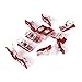 OOOUSE 50pcs Sewing Craft Quilt Binding Clips Clamps Clear and Red