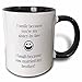 3dRose mug_224164_4 Funny saying for sister in law - Two Tone Black Mug, 11oz