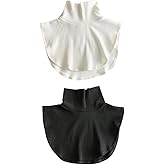 Lucky staryuan Fake Turtleneck Collars Detachable Dickey Collar Half Top Mock False High Warmer Turtle Necks for Men Women