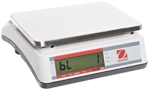 Ohaus V11P3T Valor Compact Precision Scale with Dual Display, 3,000g Capacity, 0.5g Increments, ABS Plastic