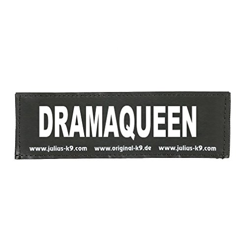 Julius-K9 Interchangeable Patches, 1 pair, DRAMAQUEEN, Black, Large
