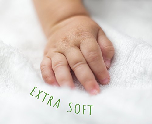 Premium Hooded Baby Towel and Washcloth Set – Organic Soft Hooded Bath Towels with Ears for Babies, Toddlers | Large Baby Towel Perfect Baby Shower Gift for Boys and Girls by San Francisco Baby - Thumbnail 4