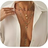 Riymusry Sexy Colorful Crystal Necklace Set,Metal Cross Coin Pendant Clavicle Chain Necklace,Party Neck Chain Jewelry,Wedding Bridal Rhinestone Necklace Jewelry