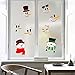 Monoche Waterproof Christmas Windows Stickers Snowman Smiling Removable Perfect for Living Room Bedroomthumb 3