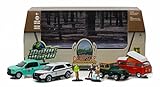 Greenlight Motor World Multi-Car Dioramas - Campsite Cruisers United States Forest Services (Usfs) Edition (1:64 Scale) Vehicle