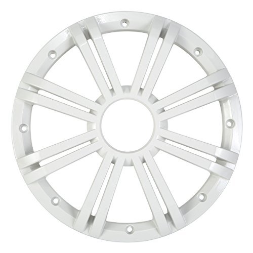 Kicker 43KMW10GLW KMW10G 10-Inch (25cm) Grille for 43KMW10 Subwoofer, LED, White, RoHS compliant