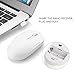 Keyboard and Mouse, Jelly Comb 2.4G Ultra Slim Aluminum Rechargeable Wireless Keyboard Mouse Combo for Notebook Laptop Desktop PC Computer. (White)