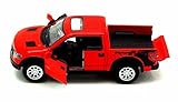 2013 Ford F-150 SVT Raptor SuperCrew Pickup Truck, Red - Kinsmart 5365D - 1/46 Scale Diecast Model Toy Car, but NO Box